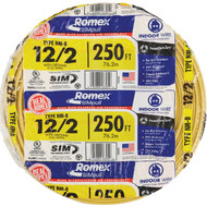 Romex 250 Ft. 12/2 Solid Yellow NMW/G Electrical Wire