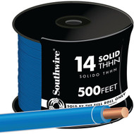 Southwire 500 Ft. 14 AWG Solid Blue THHN Electrical Wire