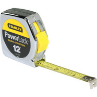 Stanley PowerLock 12 Ft. Fractional/Decimal Engineer's Tape Measure