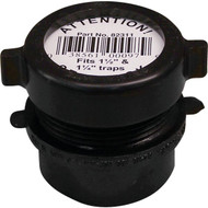 Charlotte Pipe 1-1/2 In. x 1-1/4 In. SPG x Tubular Black ABS Waste Adapter