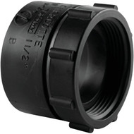 Charlotte Pipe 1-1/2 In. Spigot x Female NPSM Tray Plug ABS Adapter