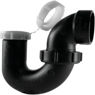 Charlotte Pipe 1-1/4 In.  1-1/2 In. Black ABS P-Trap