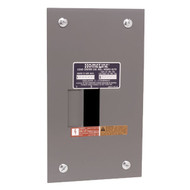 Square D Homeline 70A 2-Space 4-Circuit Indoor Main Lug Flush Mount Load Center