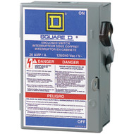 Square D 30A L Series Light-Duty Cartridge Fuse Enclosed Safety Switch With Neutral