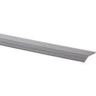 Do it Satin Silver Fluted 1-3/8 In. x 6 Ft. Aluminum Carpet Trim Bar  Wide