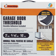 Do it 3 In. x 10 Ft. Black Rubber Threshold Garage Door Seal