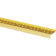 Do it Satin Gold Fluted 1-3/8 In. x 3 Ft. Carpet Clamdown with Teeth