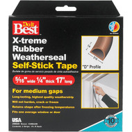 Do it Best Brown 17' 5/16" Rubber Weatherstrip