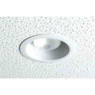 Thomas 6 In. White Trim w/White Step Baffle Recessed Fixture Trim