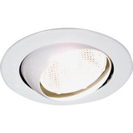 Thomas 4 In. White Eyeball Adjustable Recessed Fixture Trim