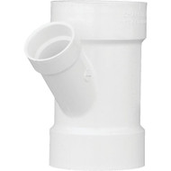 Charlotte Pipe 4 In. x 2 In. Schedule 40 DWV Reducing PVC Wye