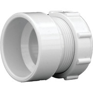 Charlotte Pipe 1-1/2 In. x 1-1/2 In. or 1-1/4 In. Hub x Tubular PVC Waste Adapter
