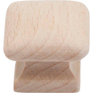 Do it Wood Hardwood Square 1 In. Cabinet Knob  (2-Pack)