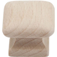 Do it Wood Hardwood Square 1-1/2 In. Cabinet Knob  (2-Pack)