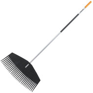 Fiskars 24 In. Poly Leaf Rake with 60 In. Aluminum Handle (29-Tine)