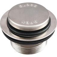Do it Foot Lok Stop Bathtub Drain Stopper with Brushed Nickel Finish