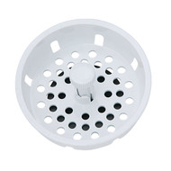 Do it 3-1/2 In. White Basket Strainer Stopper