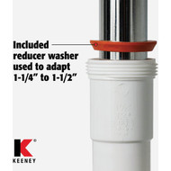 Do it 1-1/2 In. x 1-1/4 In. Clear Poly Slip Joint Washers (2-Pack)