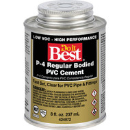 Do it Best 8 Oz. Regular Bodied Clear PVC Cement