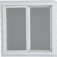 Northview 23-1/2 In. W. x 23-1/2 In. H. White PVC Single Glazed Utility Sliding Window