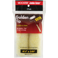 Wooster Golden Flo 4-1/2 In. x 3/8 In. Mini Knit Fabric Roller Cover (2-Pack)