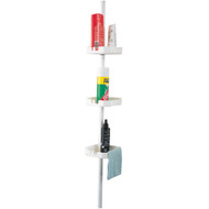 Zenith Zenna Home Plastic 7-3/4 In. x 97 In. Shower Caddy