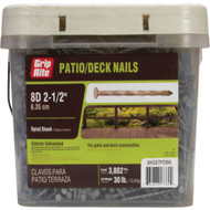 Grip-Rite 8d x 2-1/2 In. 11 ga Hot Galvanized Siding and Deck Nails (3802 Ct  30 Lb.)