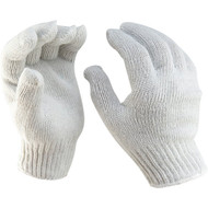 Do it Men's Small Reversible Knit Polyester Mason Glove  White