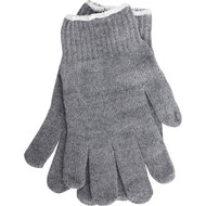 Do it Men's Large Reversible Knit Polyester Mason Glove  Gray