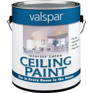 Valspar Latex Flat Ceiling Paint  White  1 Gal.