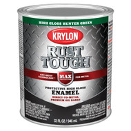 Krylon Rust Tough Oil-Based Gloss Rust Control Enamel  Hunter Green  1 Qt.