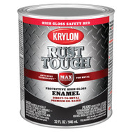 Krylon Rust Tough Gloss Anti-Rust Safety Color Rust Control Enamel  Safety Red  1 Qt.
