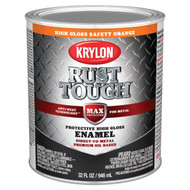 Krylon Rust Tough  Gloss Anti-Rust Safety Color Rust Control Enamel  Safety Orange  1 Qt.