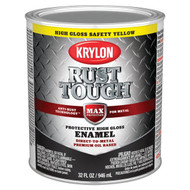 Krylon Rust Tough Gloss Anti-Rust Safety Color Rust Control Enamel  Safety Yellow  1 Qt.