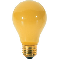 Satco 100W Yellow Medium A19 Incandescent Bug Light Bulb (2-Pack)