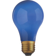 Satco 25W Ceramic Blue Medium A19 Incandescent Party Light Bulb