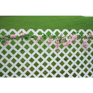 Deckorators 4 Ft. W x 8 Ft. L x 1/8 In. Thick White Vinyl Lattice Panel