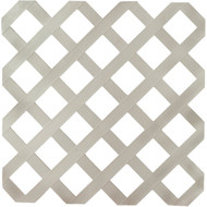 Deckorators 4 Ft. W x 8 Ft. L x 1/8 In. Thick Gray Vinyl Lattice Panel