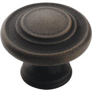Amerock Inspirations 1.3125 In. Dia. Round Antique Rust Cabinet Knob