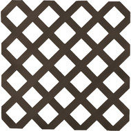 Deckorators 4 Ft. W x 8 Ft. L x 1/8 In. Thick Dark Brown Vinyl Lattice Panel