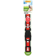 Westminster Pet Ruffin' it Adjustable 18 In. to 26 In. Nylon Bone Print Dog Collar