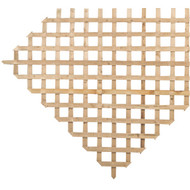 Prowood 4 Ft. W x 8 Ft. L x 5/8 In. Thick Natural Treated Wood Lattice Panel