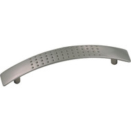 Laurey Geo 3-3/4 In. Center-To-Center Flat Pewter Cabinet Pull