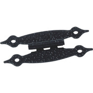 Laurey Colonial Black 2 In. Flush H-Type Hinge  (2-Pack)