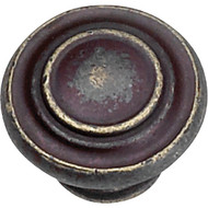 Laurey Windsor Round  1-3/8 In. Weathered Antique Bronze Cabinet Knob