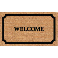 Americo Home Welcome 18 In. x 30 In. Coir/Vinyl Door Mat