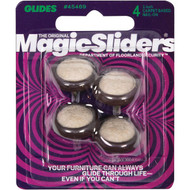 Magic Sliders 1 In. Round Nail on Furniture Glide (4-Pack)