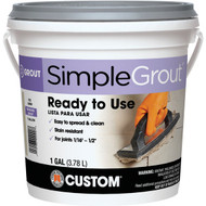 Custom Building Products Simplegrout Gallon Earth Pre-Mixed Tile Grout