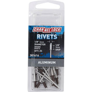 Channellock 1/8 In. Dia. x 1/8 In. Grip Brown Aluminum POP Rivet (25-Pack)