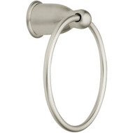 Moen 6.3 In. Towel Ring  Satin Nickel
